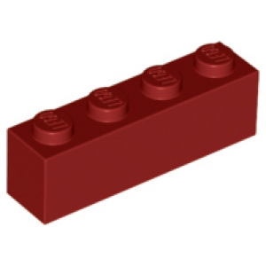 Steen 1x4 Dark Red